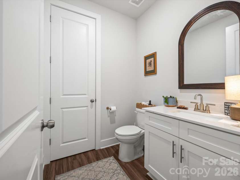1305 Coppergate Drive, Salisbury, NC 28147.  MLS# CAR4428820, YatesRealty ID 56314. Main level half bath with large storage closet