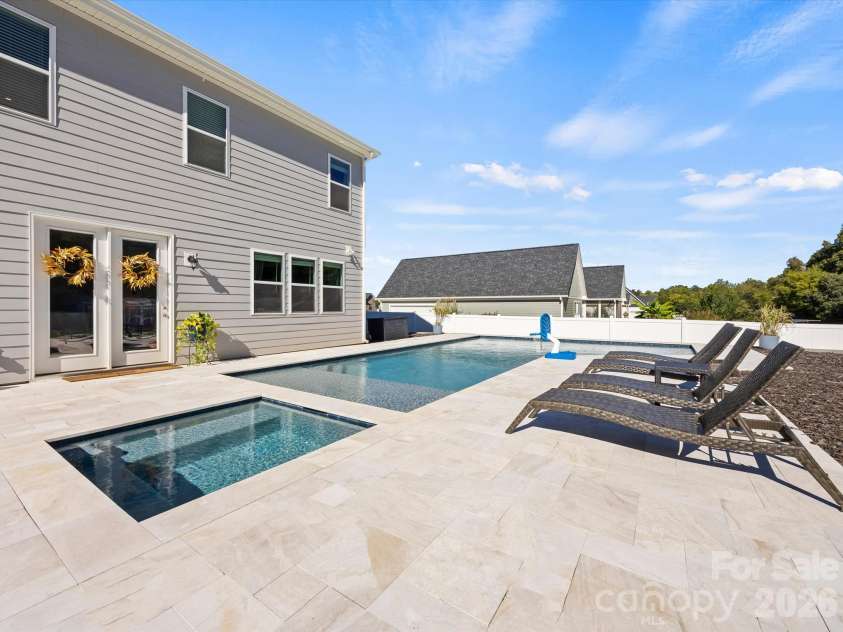 1305 Coppergate Drive, Salisbury, NC 28147.  MLS# CAR4428820, YatesRealty ID 56314. Spa and pool are heated by propane tank so can be used year round!