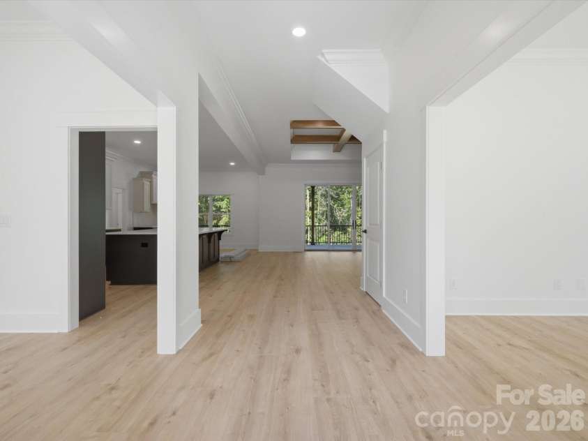 8018 Fairmont Drive, Waxhaw, NC 28173.  MLS# CAR4276331, YatesRealty ID 5633. Foyer - dining room / office space on each side