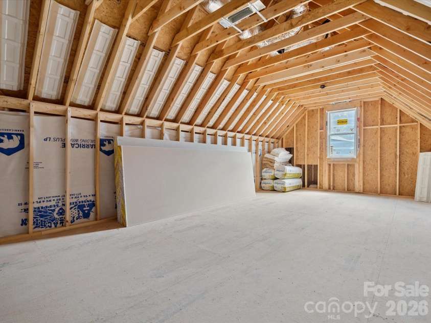 8018 Fairmont Drive, Waxhaw, NC 28173.  MLS# CAR4276331, YatesRealty ID 5633. Heated and cooled unfinished upper