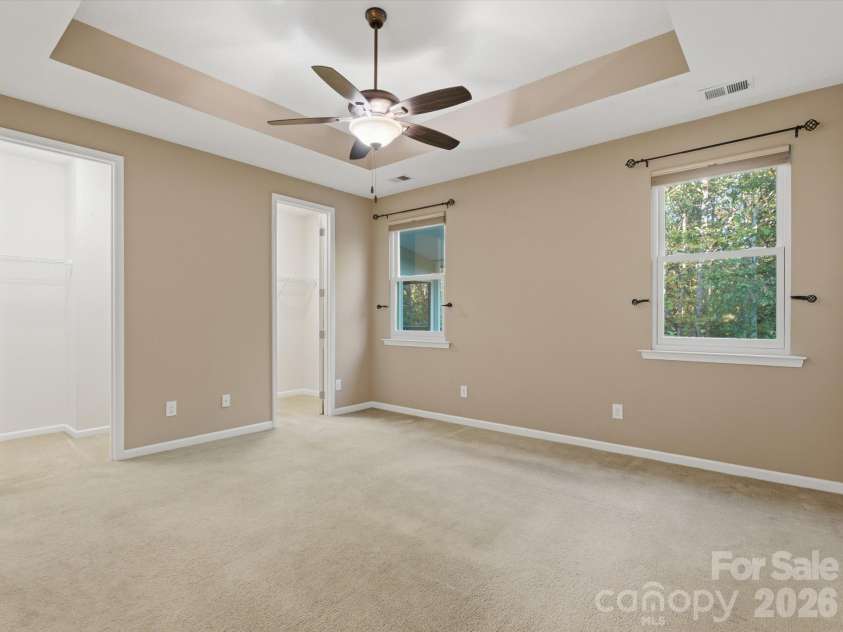 15110 Reminisce Lane, Charlotte, NC 28278.  MLS# CAR4434079, YatesRealty ID 56357. Primary Bedroom