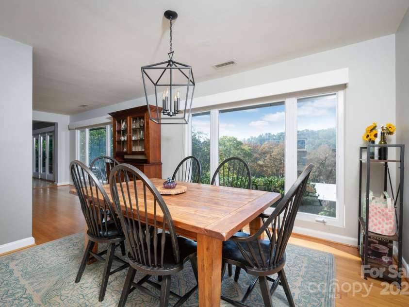 8 Kensington Road, Asheville, NC 28804.  MLS# CAR4305801, YatesRealty ID 5637. Dining Room with Views