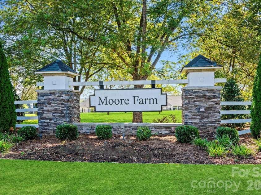 4059 Grain Orchard Road, Indian Trail, NC 28079.  MLS# CAR4427060, YatesRealty ID 56376. Community Entrance