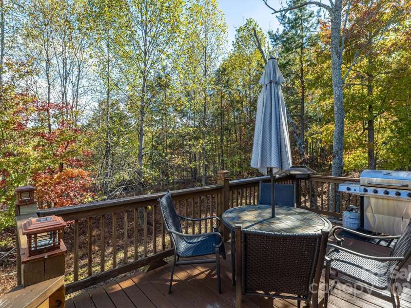 1143 Grandview Peaks Drive, Nebo, NC 28761.  MLS# CAR4329247, YatesRealty ID 564. Side deck off dining area