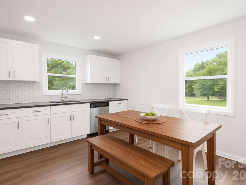 108 Little Texas Road, Kannapolis, NC 28083.  MLS# CAR4335230, YatesRealty ID 5642. Virtually Staged Kitchen 