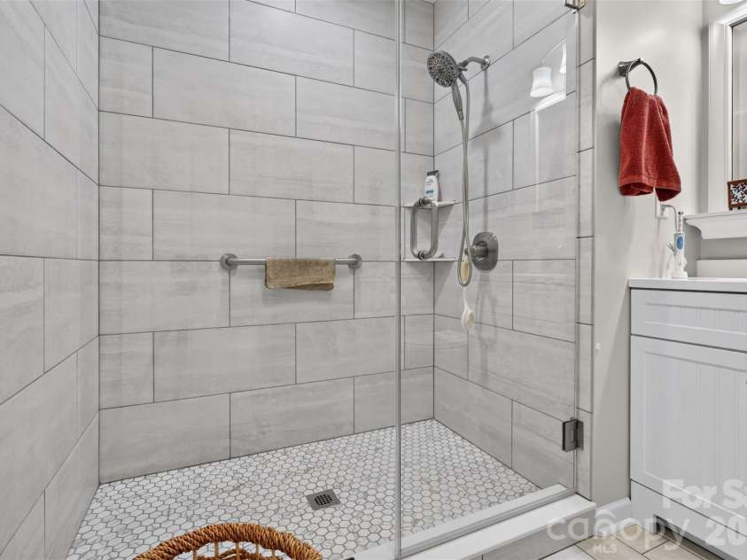 2209 Rainbrook Drive, Monroe, NC 28112.  MLS# CAR4432727, YatesRealty ID 56489. Walk in shower