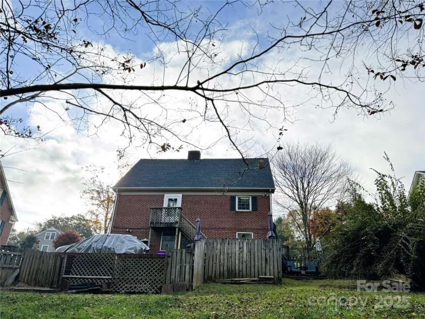 510 Collett Street, Morganton, NC 28655.  MLS# CAR4193450, YatesRealty ID 5650. Back view of home