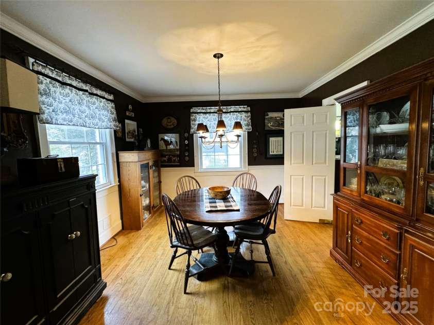 510 Collett Street, Morganton, NC 28655.  MLS# CAR4193450, YatesRealty ID 5650. View of dining room from living room