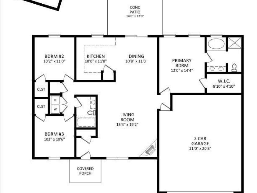 546 Pennyfields Lane, Clover, SC 29710.  MLS# CAR4434239, YatesRealty ID 56511. Split Bedroom floorplan lends added privacy!