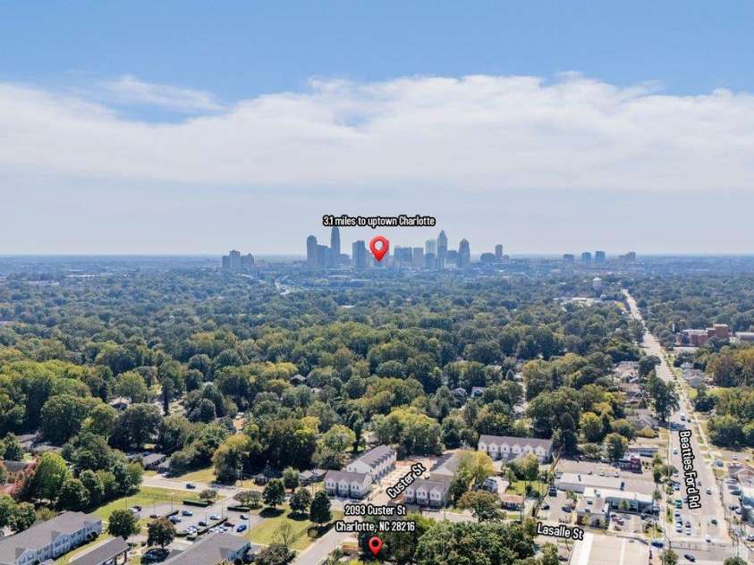 2093 Custer Street, Charlotte, NC 28216.  MLS# CAR4433469, YatesRealty ID 56528. 
