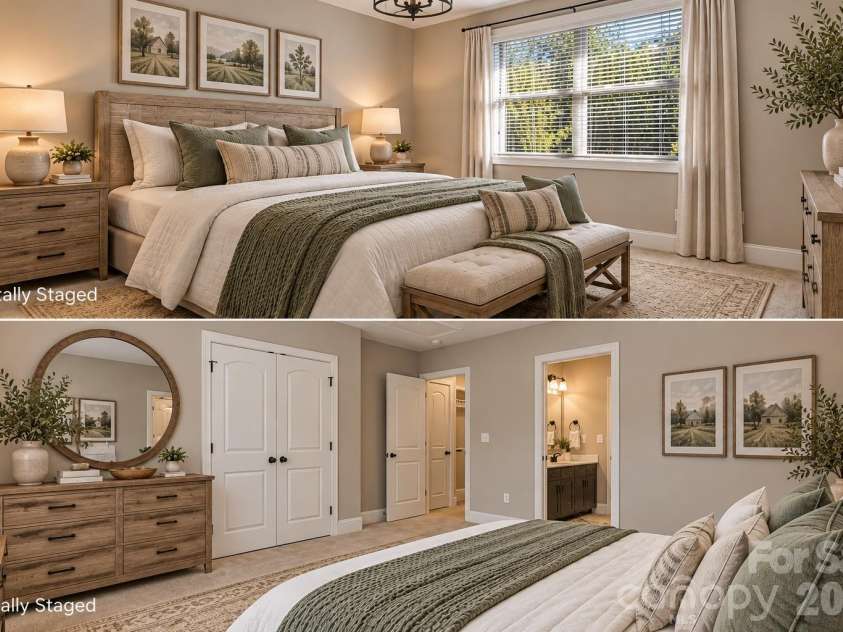 287 Walking Horse Trail, Davidson, NC 28036.  MLS# CAR4432331, YatesRealty ID 56535. Bedroom 3 with shared bathroom