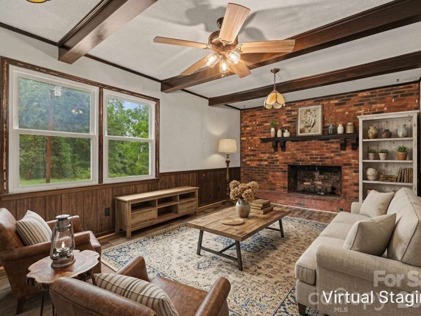 6872 Jake Seagle Road, Vale, NC 28168.  MLS# CAR4427499, YatesRealty ID 56565. Virtually Staged