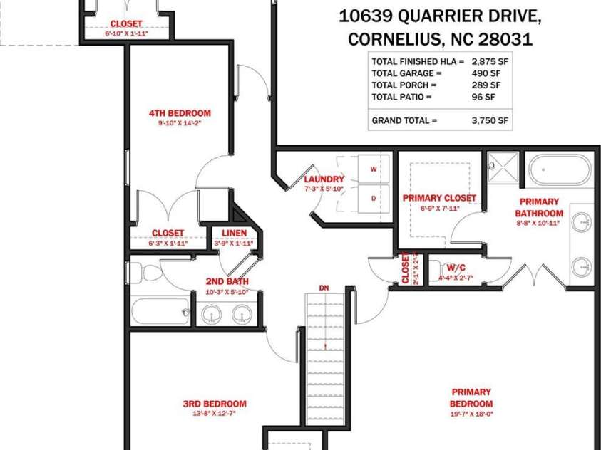 10639 Quarrier Drive, Cornelius, NC 28031.  MLS# CAR4434785, YatesRealty ID 56614. 