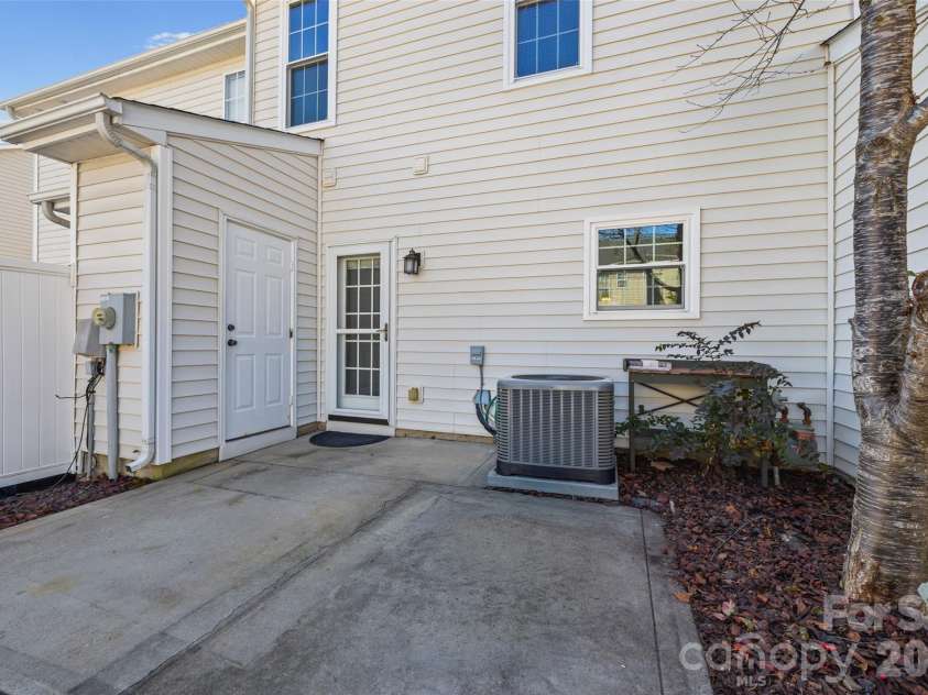 849 Dillard Road, Rock Hill, SC 29730.  MLS# CAR4434689, YatesRealty ID 56619. Patio/driveway/storage closet