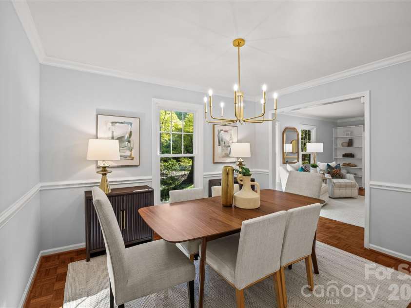 5132 Camilla Drive, Charlotte, NC 28226.  MLS# CAR4432368, YatesRealty ID 56620. Dining Room off of Kitchen