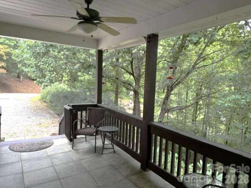 177 Natural Trail, Sylva, NC 28779.  MLS# CAR4434524, YatesRealty ID 56632. Front porch