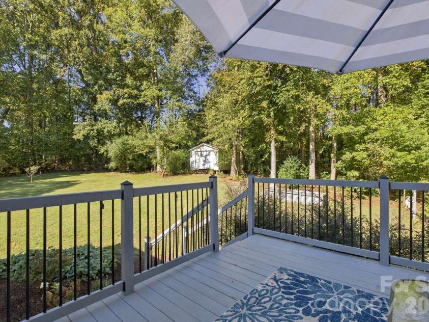 1270 Berra Place, Hickory, NC 28602.  MLS# CAR4433437, YatesRealty ID 56636. Back deck/yard