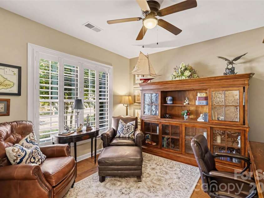 1567 Tranquility Boulevard, Lancaster, SC 29720.  MLS# CAR4433825, YatesRealty ID 56650. Office/study at front of home