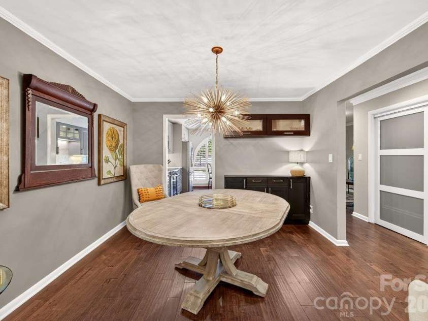 5807 Sharon Road, Charlotte, NC 28210.  MLS# CAR4434151, YatesRealty ID 56666. Dining Room