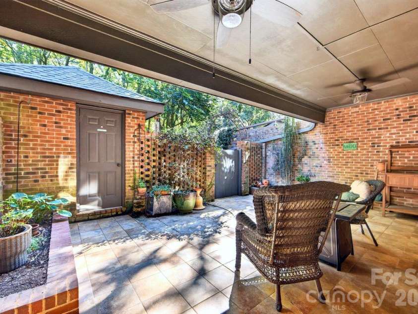 5807 Sharon Road, Charlotte, NC 28210.  MLS# CAR4434151, YatesRealty ID 56666. Patio