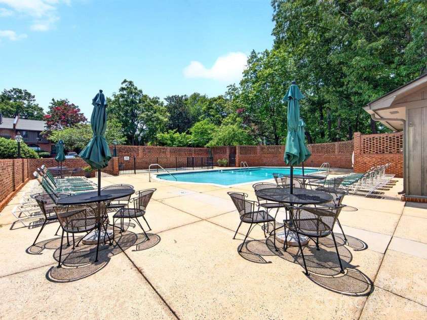 5807 Sharon Road, Charlotte, NC 28210.  MLS# CAR4434151, YatesRealty ID 56666. Pool Patio
