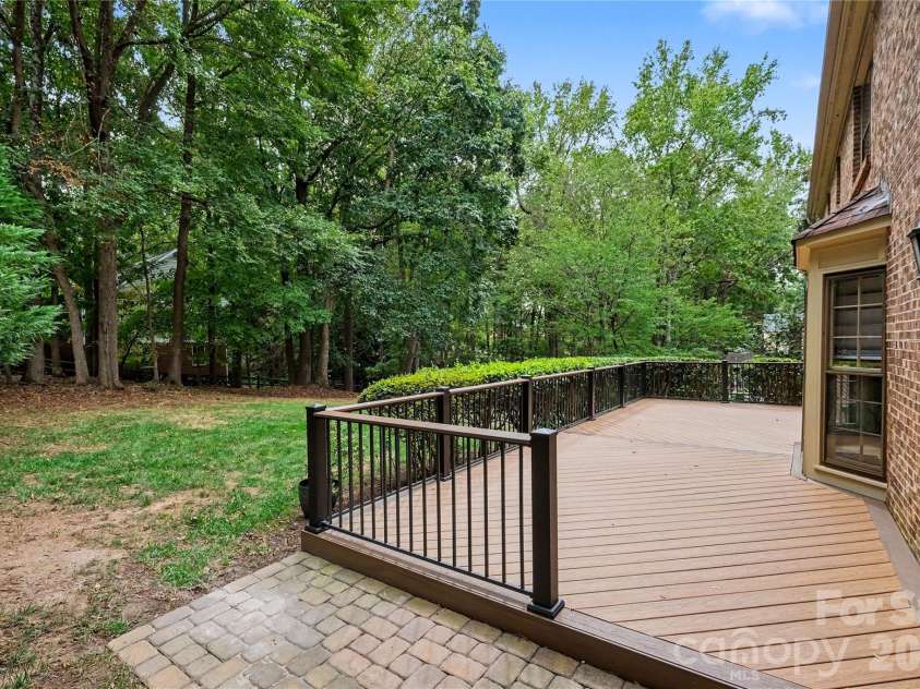 7615 Quail Hill Road, Charlotte, NC 28210.  MLS# CAR4401701, YatesRealty ID 56696. Rear Timber tech Deck