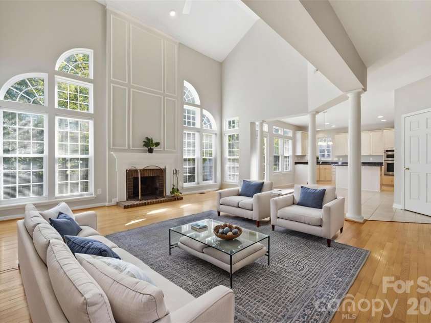 6211 Chavel Lane, Charlotte, NC 28269.  MLS# CAR4430690, YatesRealty ID 56704. Virtually staged 2-story great room