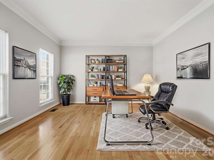6211 Chavel Lane, Charlotte, NC 28269.  MLS# CAR4430690, YatesRealty ID 56704. Virtually staged office or formal living room