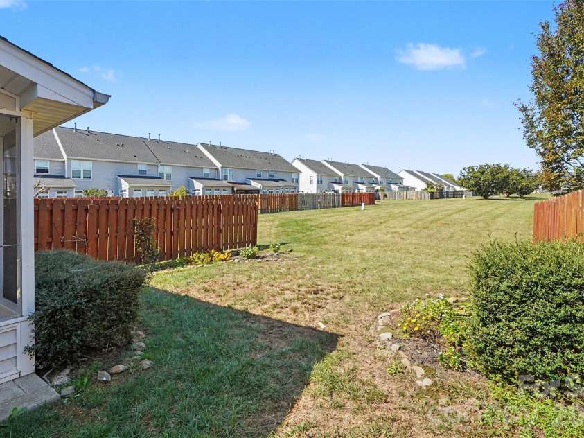 4083 Holly Villa Circle, Indian Trail, NC 28079.  MLS# CAR4434442, YatesRealty ID 56712. Backyard opens up to beautiful green space