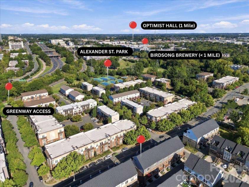 12107 Brooklyn Avenue, Charlotte, NC 28204.  MLS# CAR4434889, YatesRealty ID 56717. Proximity to local spots