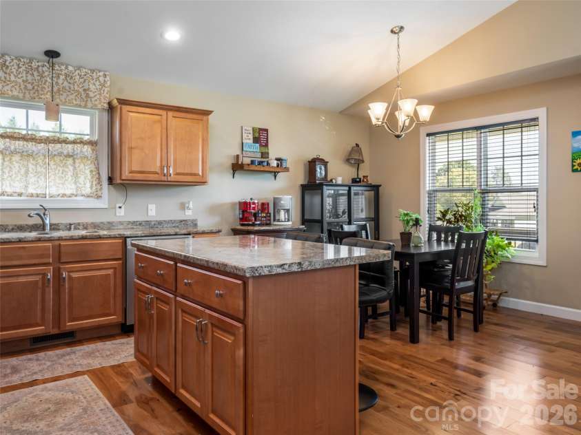 33 Sherman Meadows Drive, East Flat Rock, NC 28726.  MLS# CAR4423057, YatesRealty ID 56736. Kitchen/Dining Area