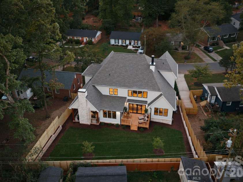529 Kenlough Drive, Charlotte, NC 28209.  MLS# CAR4430028, YatesRealty ID 56782. Aerial view