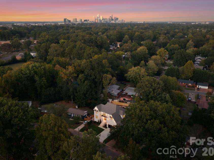 529 Kenlough Drive, Charlotte, NC 28209.  MLS# CAR4430028, YatesRealty ID 56782. Aerial view