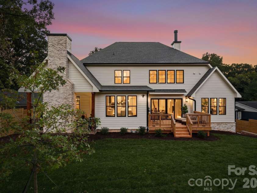 529 Kenlough Drive, Charlotte, NC 28209.  MLS# CAR4430028, YatesRealty ID 56782. Rear exterior