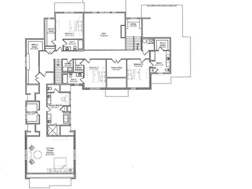 8714 Southshore Drive, Waxhaw, NC 28173.  MLS# CAR4314778, YatesRealty ID 568. 2nd floor plan