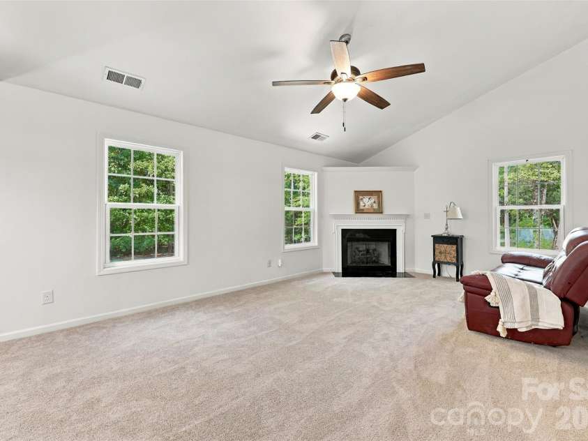 123 Sherham Way, Rock Hill, SC 29732.  MLS# CAR4432318, YatesRealty ID 56836. Great room with vaulted ceiling
