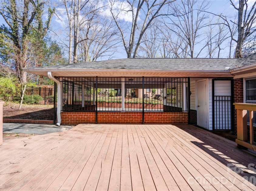 1000 Sumter Street, Shelby, NC 28150.  MLS# CAR4359333, YatesRealty ID 5684. Rear Deck