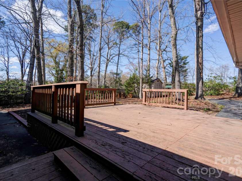 1000 Sumter Street, Shelby, NC 28150.  MLS# CAR4359333, YatesRealty ID 5684. Rear Deck