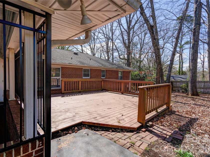 1000 Sumter Street, Shelby, NC 28150.  MLS# CAR4359333, YatesRealty ID 5684. Rear Deck
