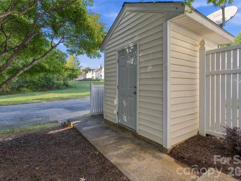 18631 Oakhurst Boulevard, Cornelius, NC 28031.  MLS# CAR4435092, YatesRealty ID 56861. Storage room provides ample space for homeowner
