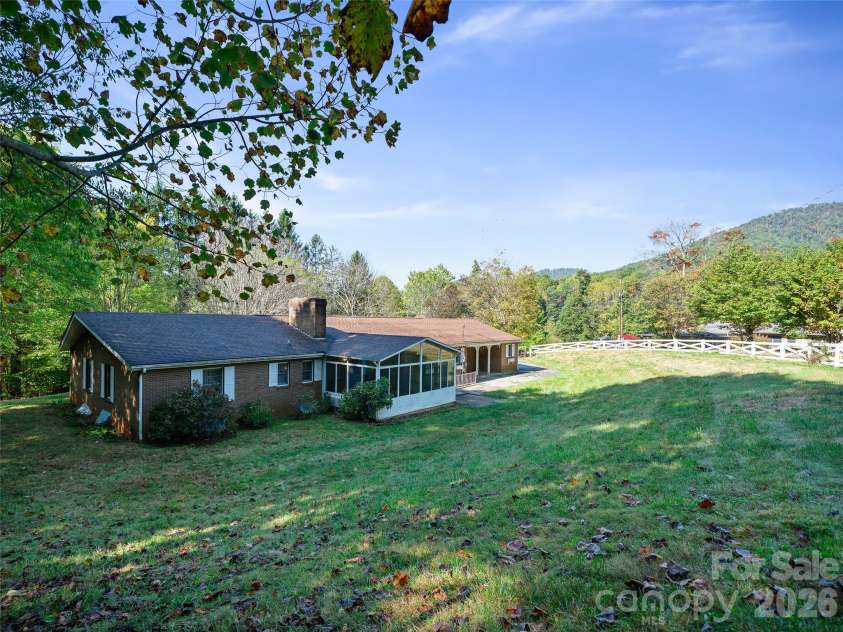 198 Roland Hill Road, Burnsville, NC 28714.  MLS# CAR4434319, YatesRealty ID 56879. Back Yard