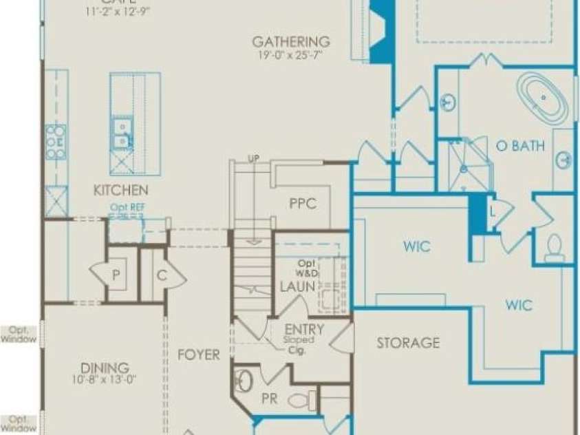 7689 Pedigree Circle, Lancaster, SC 29720.  MLS# CAR4433847, YatesRealty ID 56886. First floor layout