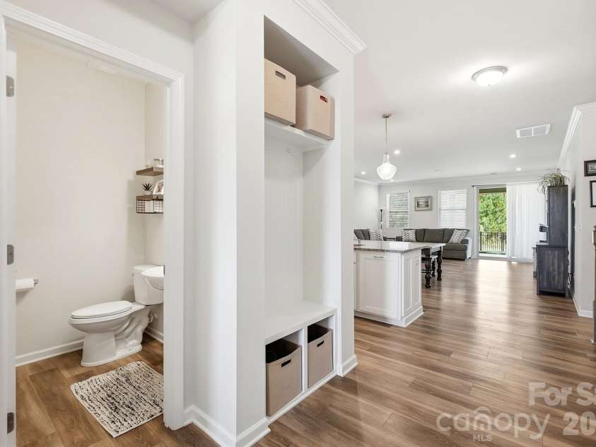 1403 Laggan Lane, Indian Trail, NC 28079.  MLS# CAR4431903, YatesRealty ID 56890. Drop zone & Half Bathroom