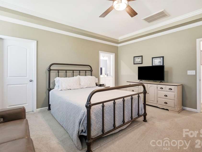 1403 Laggan Lane, Indian Trail, NC 28079.  MLS# CAR4431903, YatesRealty ID 56890. Main Floor Primary Suite