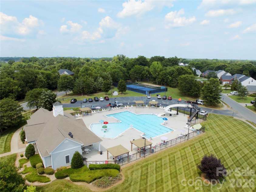 1103 Cooper Lane, Indian Trail, NC 28079.  MLS# CAR4431866, YatesRealty ID 56892. 1st Community Pool with Slide