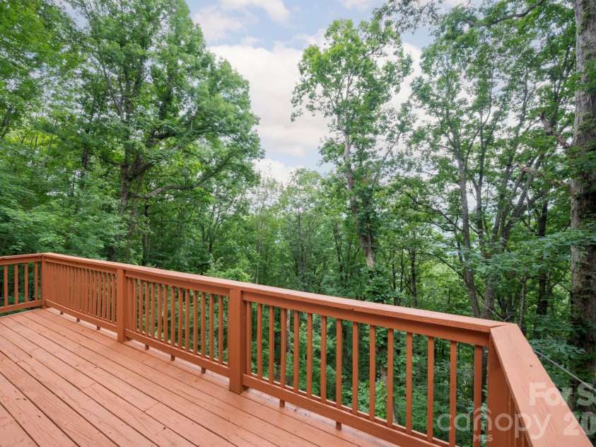 72 Wildflower Mountain Trail, Candler, NC 28715.  MLS# CAR4393589, YatesRealty ID 5690. Main Level Deck