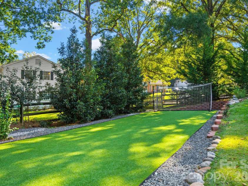 5145 Murrayhill Drive, Charlotte, NC 28210.  MLS# CAR4434043, YatesRealty ID 56955. Turf soccer field