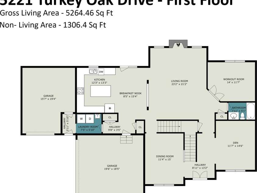 5221 Turkey Oak Drive, Mint Hill, NC 28227.  MLS# CAR4433763, YatesRealty ID 56962. 