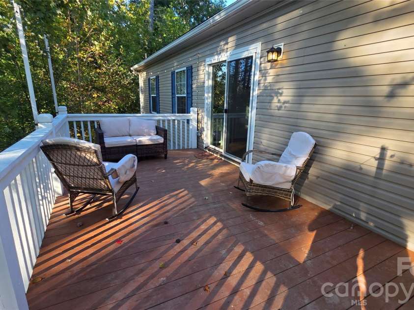 52 Enochs Way Way, Fletcher, NC 28732.  MLS# CAR4432358, YatesRealty ID 56989. Private Large Back Deck