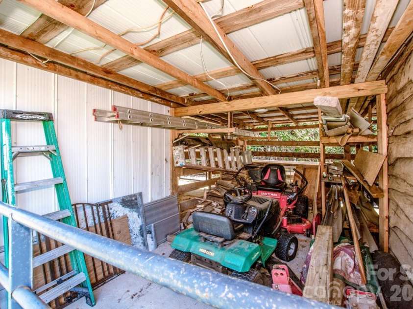 206 Mitchell Trail Road, Statesville, NC 28625.  MLS# CAR4432111, YatesRealty ID 56992. Storage in barn